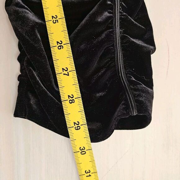 Juicy Couture L Black Velvet Velour Ruched Jogger Pull On Y2K Athleisure Comfort - Picture 8 of 8